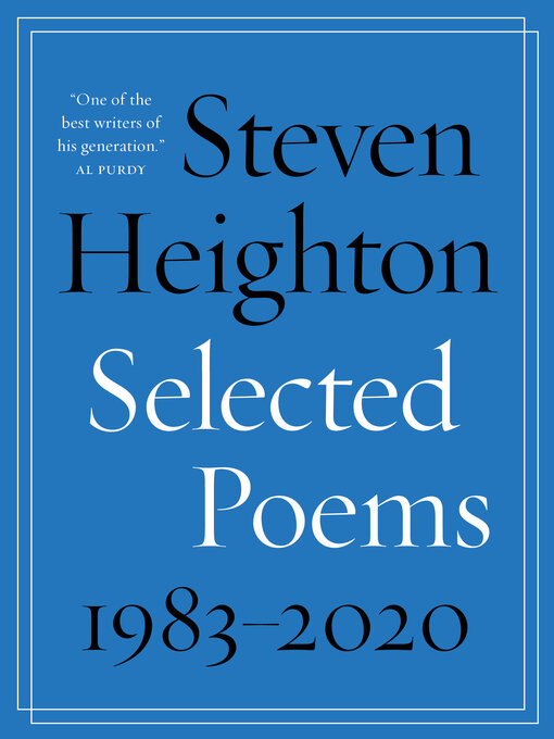 Cover image for Selected Poems 1983–2020